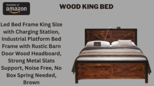 Wood King Bed