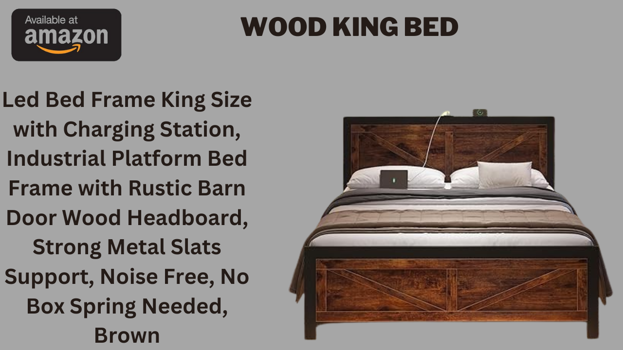 Wood King Bed